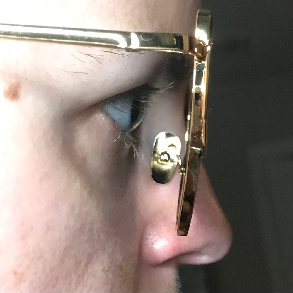 *SALE 2/$15* Pink & Gold Cat Eye Sunglasses - Picture 6 of 6